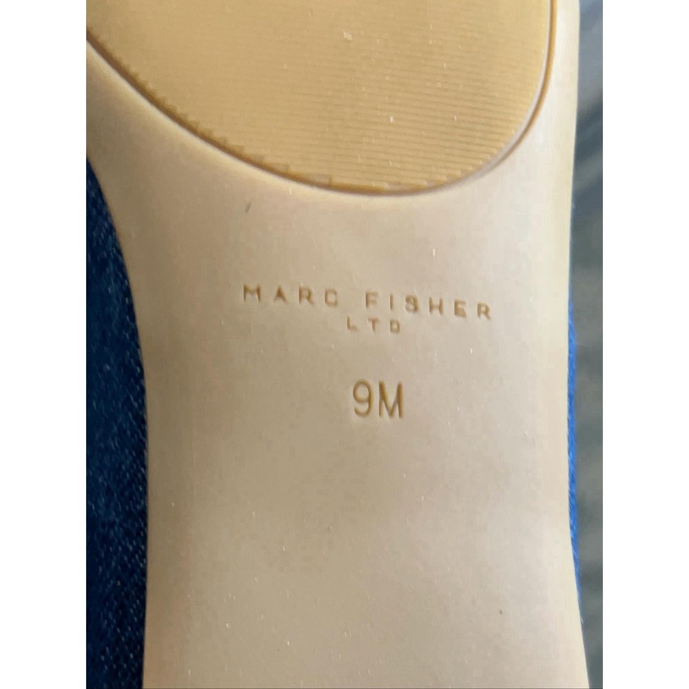 Marc Fisher LTD Navy Blue Flats Women's Size 9M Buckle Ballet Shoes - Picture 6 of 6